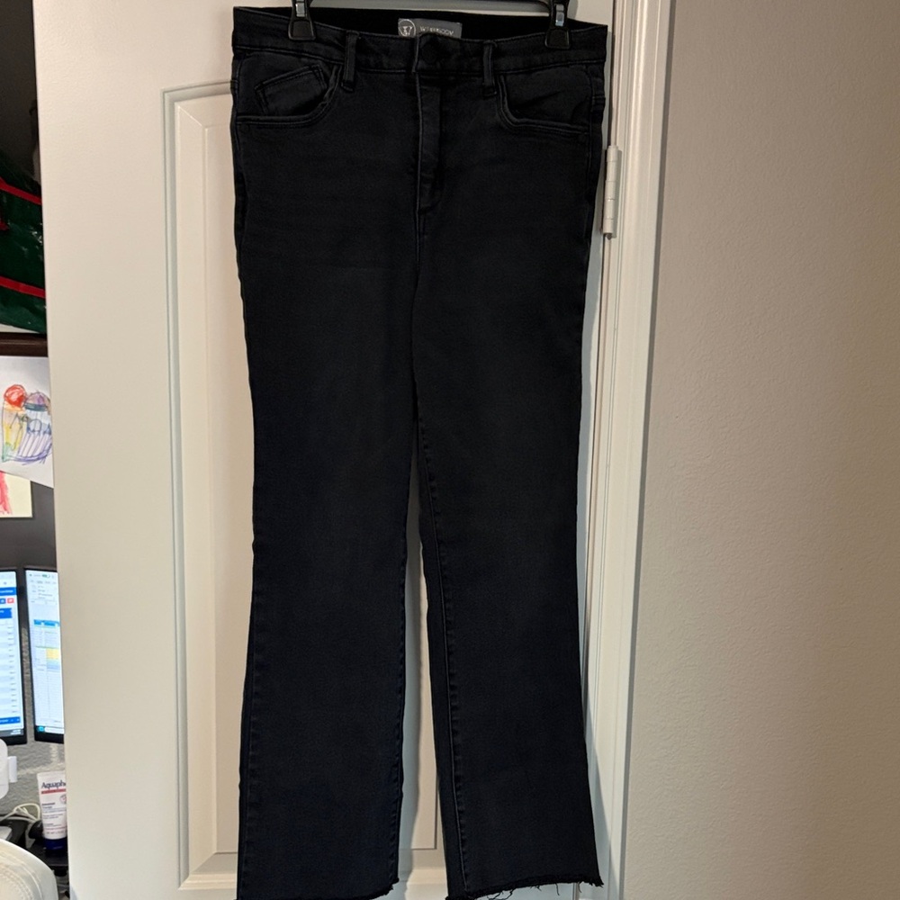Wit & Wisdom Black Straight Leg Jeans